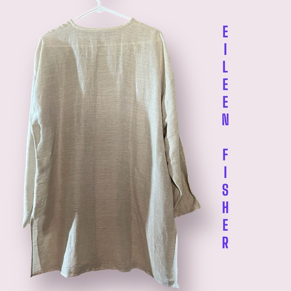 Eileen Fisher Long Linen Topper - Picture 2 of 7